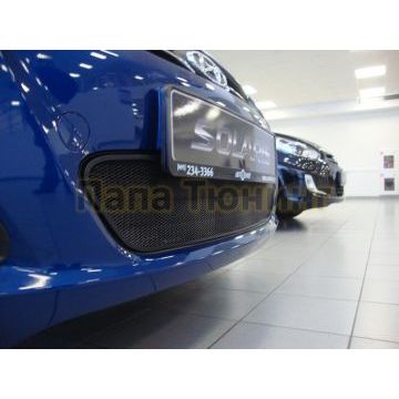 Защита радиатора Hyundai Solaris 2011-2014 black