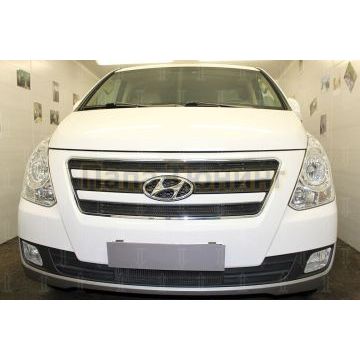 Защита радиатора Hyundai Starex H1 II 2015-2018 black низ