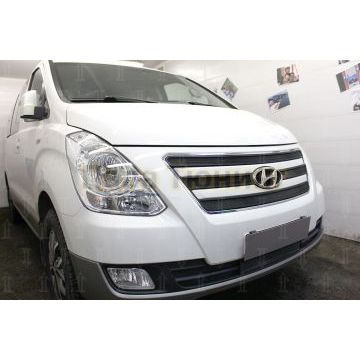 Защита радиатора Hyundai Starex H1 II 2015-2018 black низ