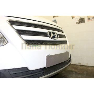 Защита радиатора Hyundai Starex H1 II 2015-2018 black низ