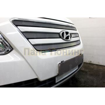 Защита радиатора Hyundai Starex H1 II 2015-2018 chrome низ