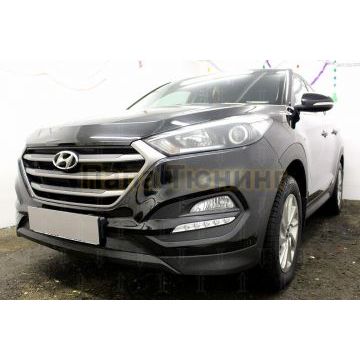 Защита радиатора Hyundai Tucson 2015-2018 black низ