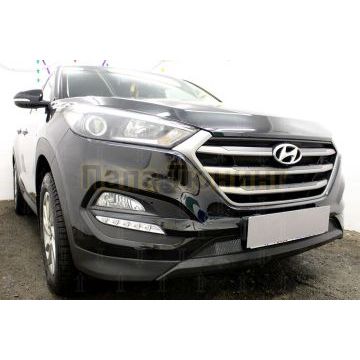 Защита радиатора Hyundai Tucson 2015-2018 black низ