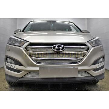 Защита радиатора Hyundai Tucson 2015-2018 chrome низ PREMIUM