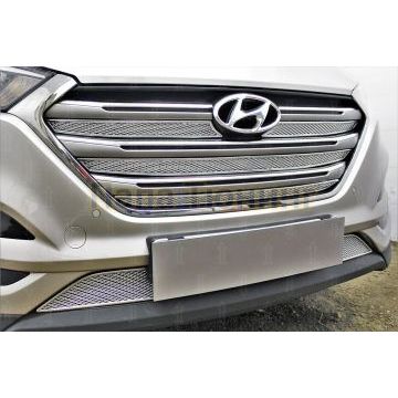Защита радиатора Hyundai Tucson 2015-2018 chrome низ PREMIUM