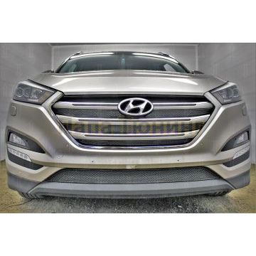 Защита радиатора Hyundai Tucson 2015-2018 black низ PREMIUM