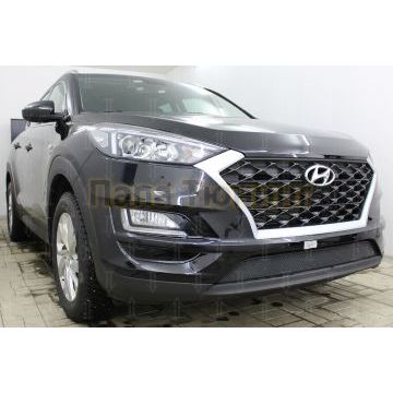 Защита радиатора Hyundai Tucson 2018-2021 black низ