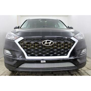 Защита радиатора Hyundai Tucson 2018-2021 chrome низ