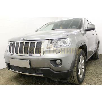 Защита радиатора Jeep Grand Cherokee IV (WK2) 2010-2013 black верх