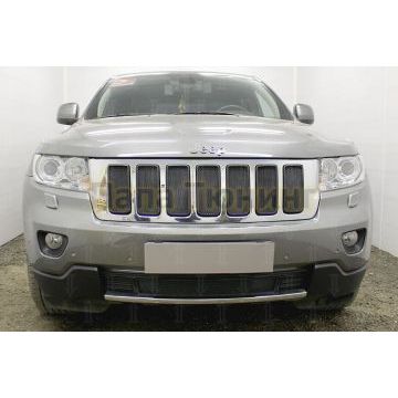 Защита радиатора Jeep Grand Cherokee IV (WK2) 2010-2013 black верх
