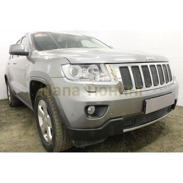 Защита радиатора Jeep Grand Cherokee IV (WK2) 2010-2013 black верх