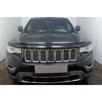 Защита радиатора Jeep Grand Cherokee IV (WK2) 2018- (Laredo, Limited, Overland) black низ
