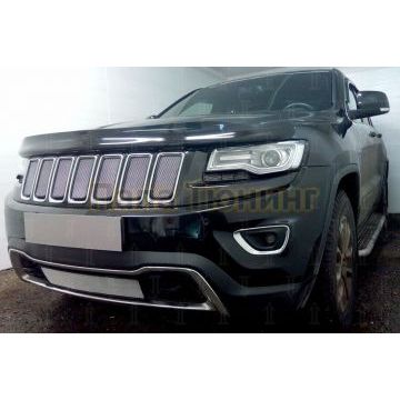 Защита радиатора Jeep Grand Cherokee IV (WK2) 2018- (Laredo, Limited, Overland) chrome низ