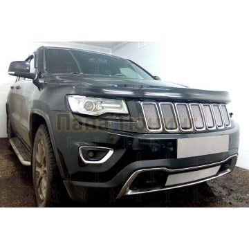 Защита радиатора Jeep Grand Cherokee IV (WK2) 2018- (Laredo, Limited, Overland) chrome низ