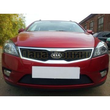 Защита радиатора KIA Ceed I рестайлинг 2010-2012 black