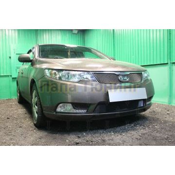 Защита радиатора KIA Cerato 2011-2013 black низ
