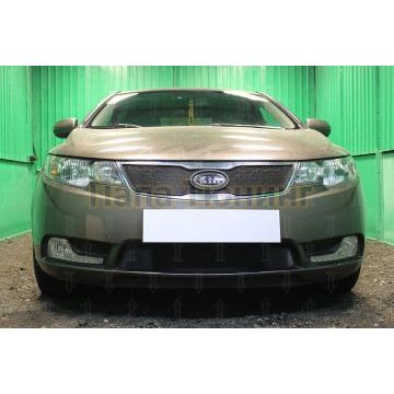Защита радиатора KIA Cerato 2011-2013 black низ
