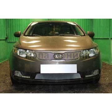 Защита радиатора KIA Cerato 2011-2013 chrome низ
