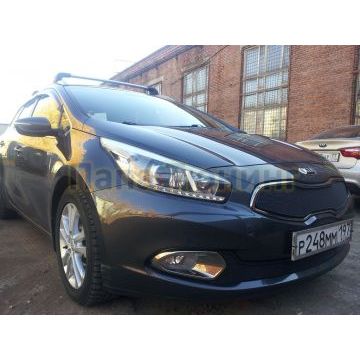 Защита радиатора KIA Ceed II 2012-2015 black низ