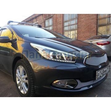 Защита радиатора KIA Pro Ceed II 2012-2015 chrome низ