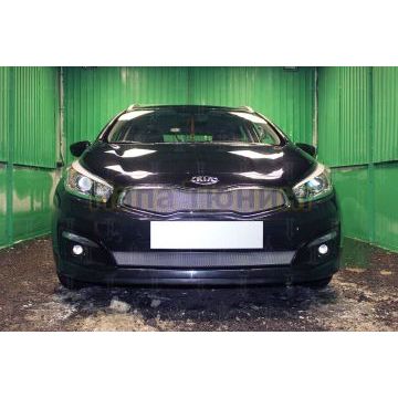Защита радиатора KIA Ceed II 2015-2018 chrome низ