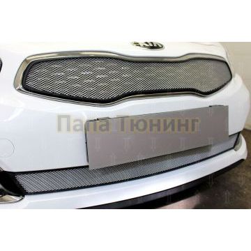 Защита радиатора KIA Ceed II 2015-2018 chrome верх (Luxe, Prestige, Premium)