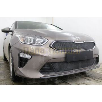 Защита радиатора KIA Ceed III 2018- black низ