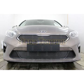 Защита радиатора KIA Ceed III 2018- black низ