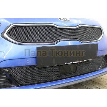 Защита радиатора KIA Ceed III 2018- black низ с датчиком ACC