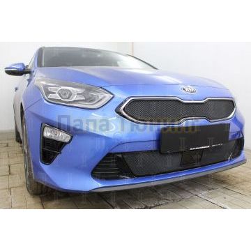 Защита радиатора KIA Ceed III 2018- black низ с датчиком ACC