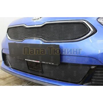 Защита радиатора KIA Ceed III 2018- black низ с датчиком ACC