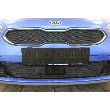 Защита радиатора KIA Ceed III 2018- black низ с датчиком ACC