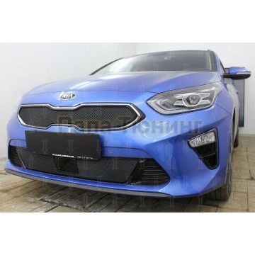 Защита радиатора KIA Ceed III 2018- black низ с датчиком ACC