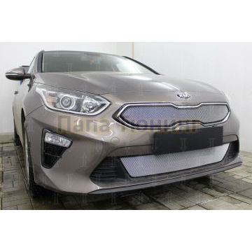Защита радиатора KIA Ceed III 2018- chrome низ
