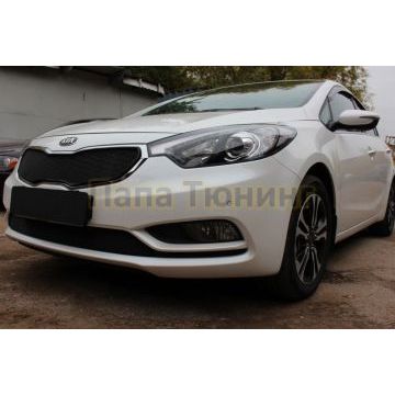 Защита радиатора KIA Cerato 2013-2016 black низ