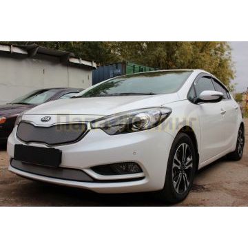 Защита радиатора KIA Cerato 2013-2016 chrome низ