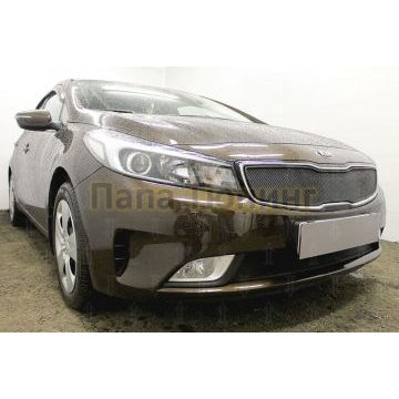 Защита радиатора KIA Cerato 2016-2018 black низ