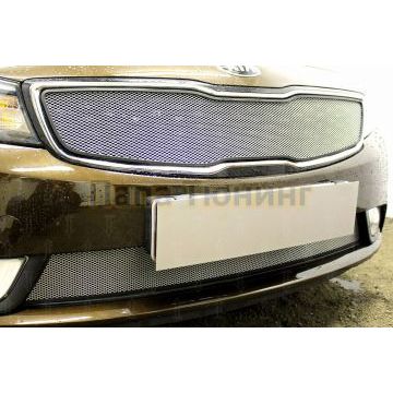 Защита радиатора KIA Cerato 2016-2018 chrome низ