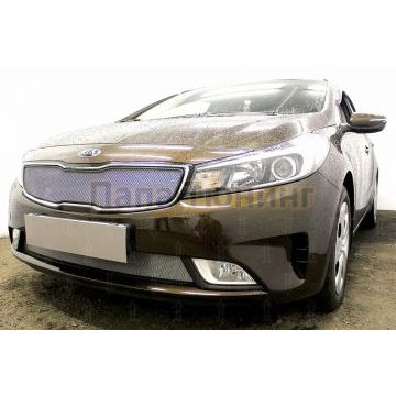 Защита радиатора KIA Cerato 2016-2018 chrome низ