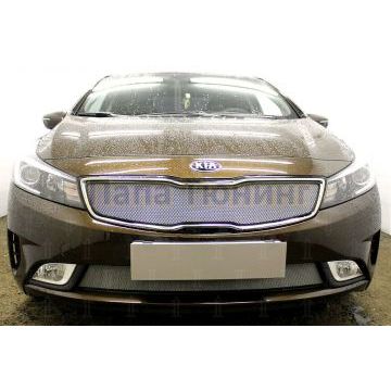 Защита радиатора KIA Cerato 2016-2018 chrome низ