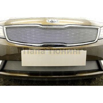 Защита радиатора KIA Cerato 2016-2018 chrome низ