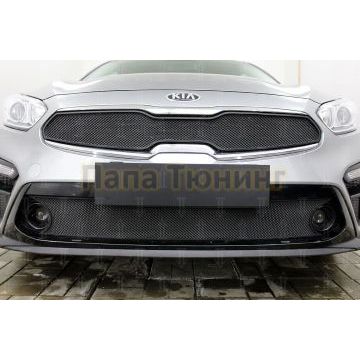 Защита радиатора KIA Cerato 2018- black низ