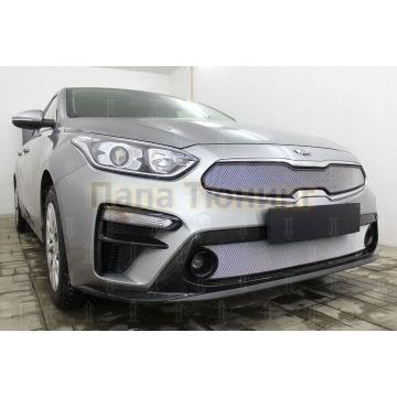 Защита радиатора KIA Cerato 2018- chrome низ