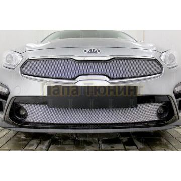 Защита радиатора KIA Cerato 2018- chrome низ