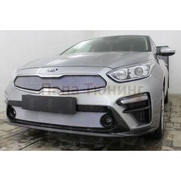 Защита радиатора KIA Cerato 2018- chrome низ