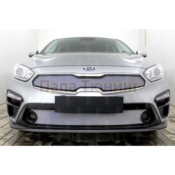 Защита радиатора KIA Cerato 2018- chrome низ
