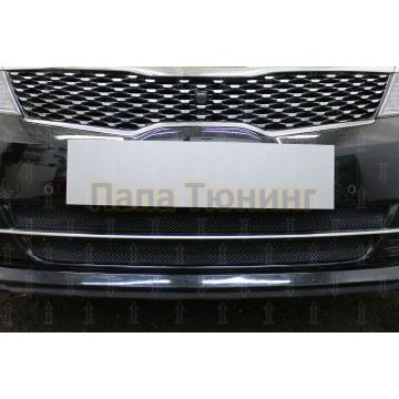 Защита радиатора KIA Optima 2015-2018 (GT / GT-Line) black низ