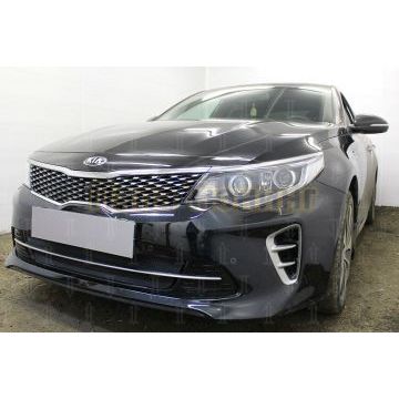 Защита радиатора KIA Optima 2015-2018 (GT / GT-Line) black низ