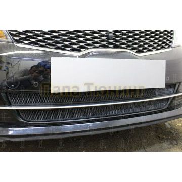 Защита радиатора KIA Optima 2015-2018 (GT / GT-Line) black низ
