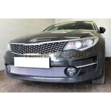 Защита радиатора KIA Optima 2015-2018 chrome низ